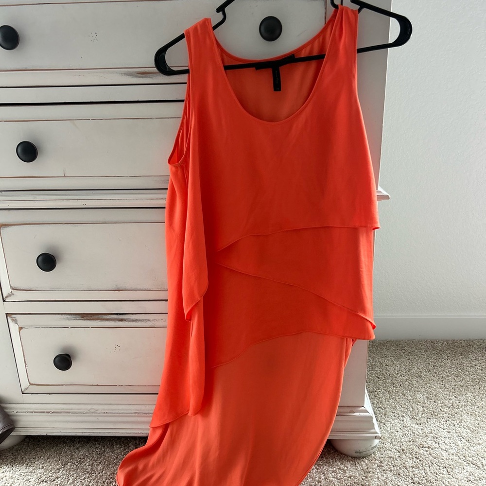BCBG Orange Layered shirt